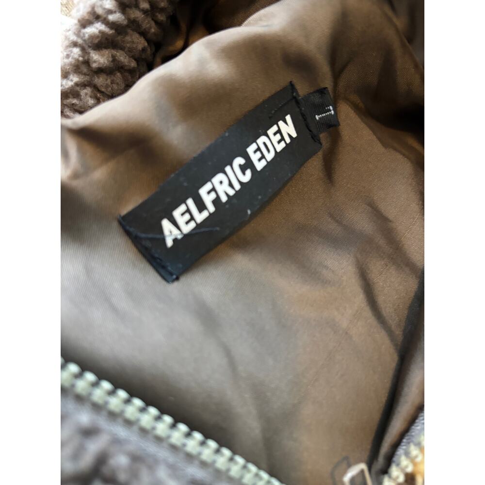 Aelfric Eden Brown Teddy Bear Sherpa Hoodie Fleece Large - Picture 5 of 7